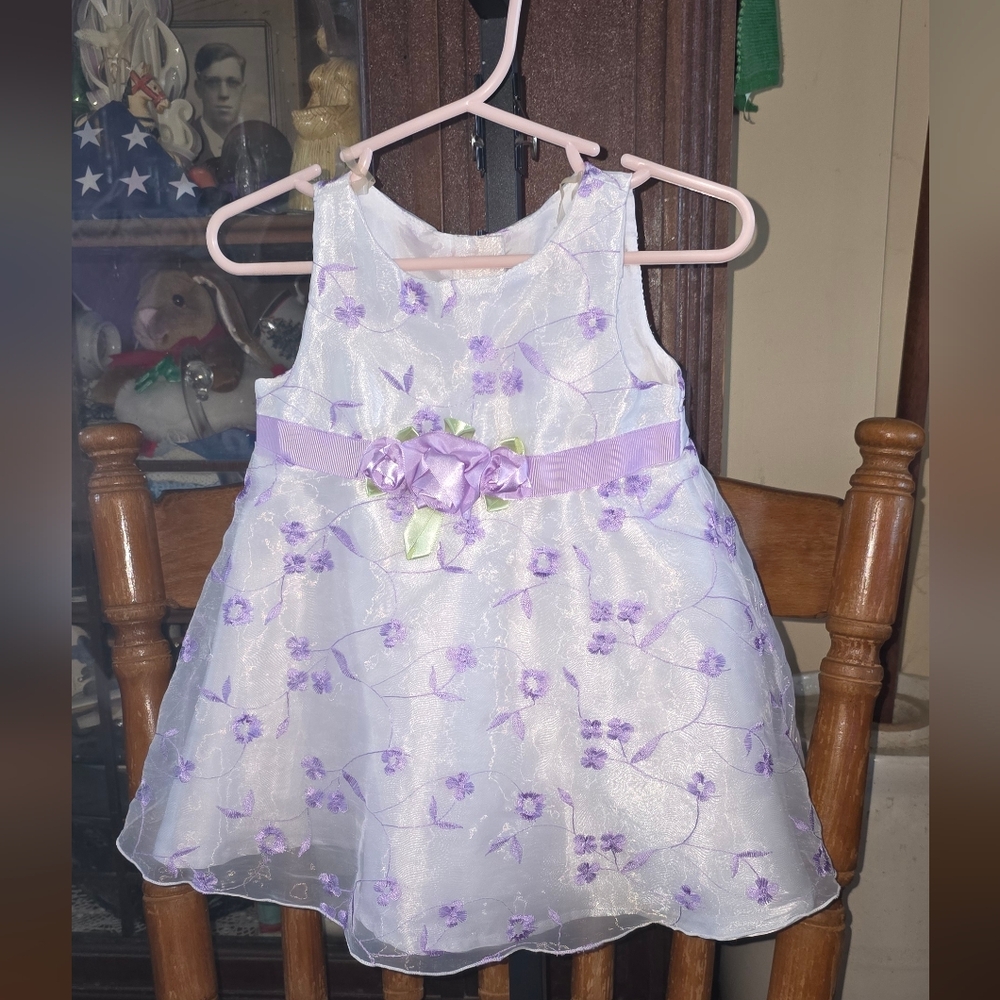 5 For 25$ Youngland Purple Floral Kids Dress